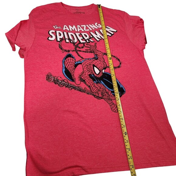 Marvel Men's The Amazing Spider-Man Graphic T-Shirt Red Short Sleeve Size Medium - Picture 10 of 10